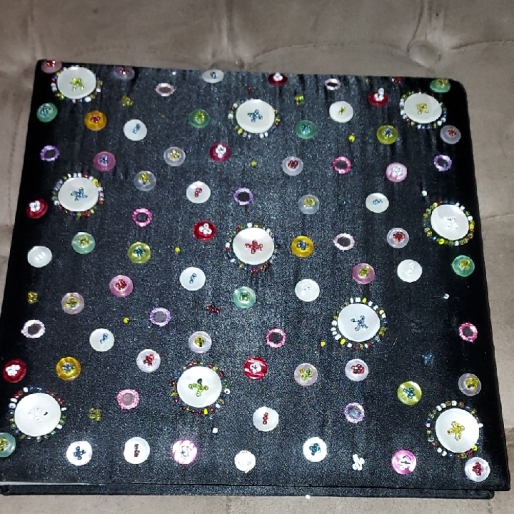 9 1/2"×9 1/2" Buttons Album For Scrapbooking Or Pictures